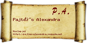 Pajtás Alexandra névjegykártya